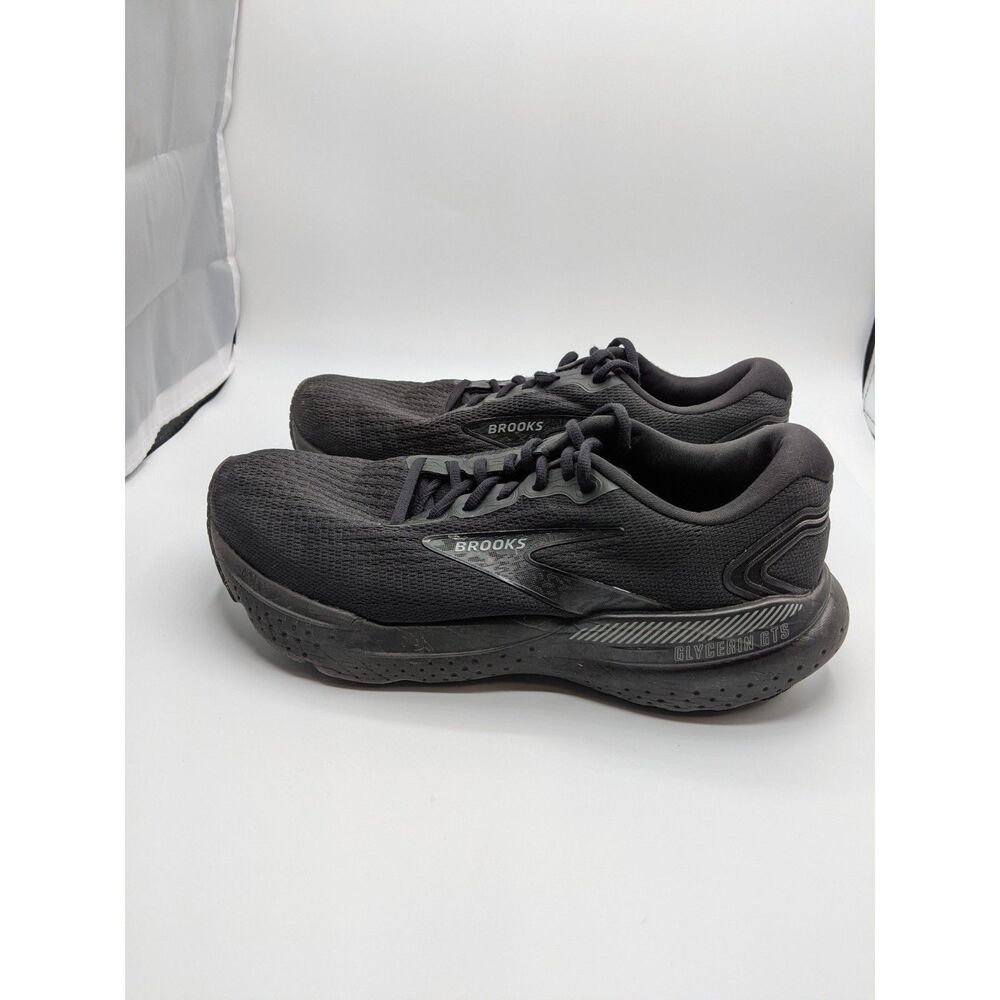 Brooks Men's Glycerin GTS 21 Running Shoes, Black/Black/Ebony, 9 Medium US